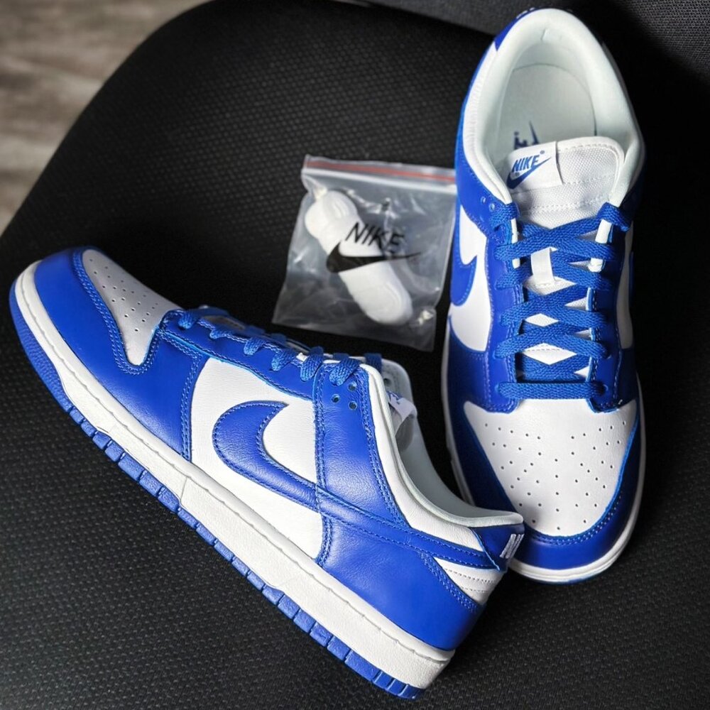Nike Dunk Low Retro White Game Royal Blue Men's Size 11